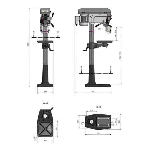 Stolní vrtačka OPTIdrill DQ 32 3191049 Optimum