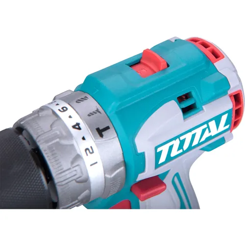 Vrtací šroubovák aku s příklepem, brushless, 20v li-ion (2x), industrial TOTAL TIDLI20602E