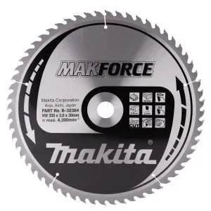 Makita B-32384 kotouč pilový dřevo MAKFORCE 355x3x30mm 60Z = old B-08545